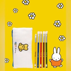 Crème Shop Miffy Makeup Brush Set with Pouch NWT✨